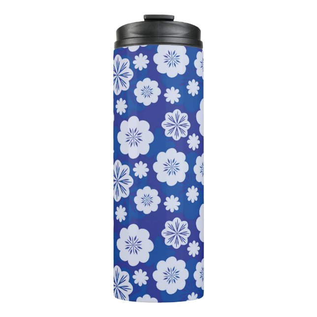 Blumenmuster Thermosbecher (Vorderseite)