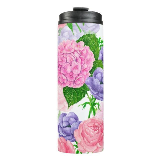 Blumenmuster Thermosbecher (Vorderseite)