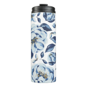 Blumenmuster Thermosbecher