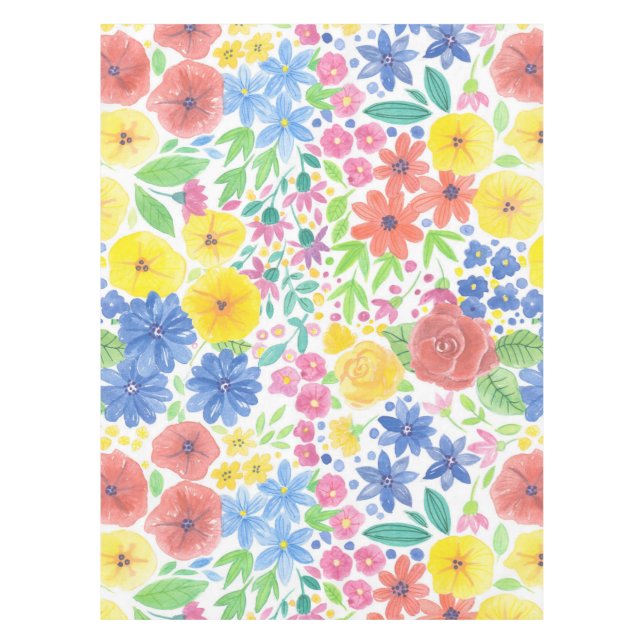Blumenmuster Tischdecke (Vorderseite)