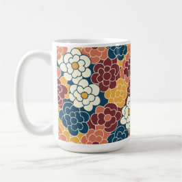 Blumenmuster über den gesamten Stoff Kaffeetasse