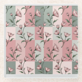 Blumenmuster-Untersetzer Glasuntersetzer