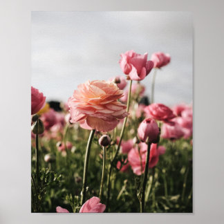 Blumenmuster, Value Poster Papier (Halbglanz)
