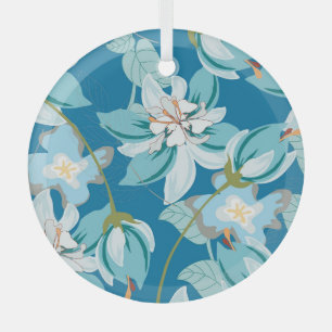 Blumenmuster, vielseitiges Design der Blume. Ornament Aus Glas