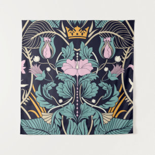 Blumenmuster Vintag, Jugendstil, nahtlose Tapete. Wandteppich