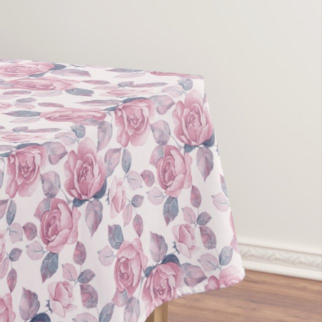 Blumenmuster. Vintage Rose Tischdecke (Beispiel)