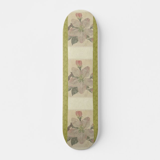 Blumenmuster:Vintages Skateboard (Vorne)