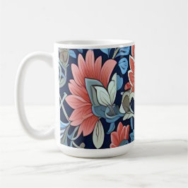 Blumenmuster von Ratti_Creative_Arts Kaffeetasse