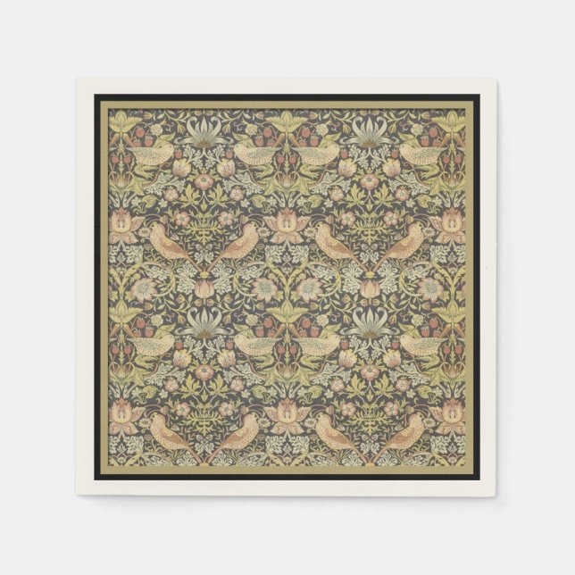 Blumenmuster von William Morris - Papiertücher Serviette (Vorderseite)
