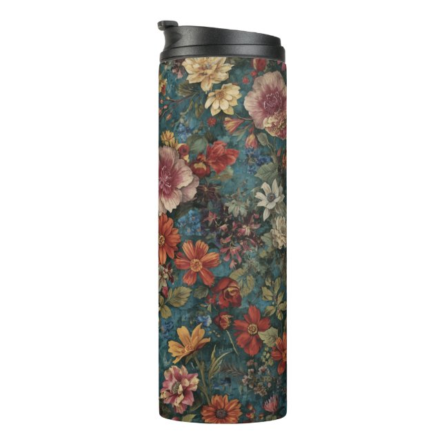 Blumenmuster-Wärmebecher Thermosbecher (Nach rechts gedreht)