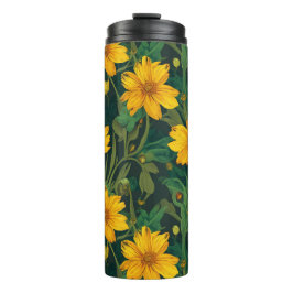 Blumenmuster-Wärmebecher Thermosbecher