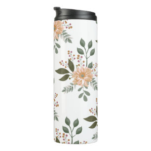 Blumenmuster-Wärmebecher Thermosbecher