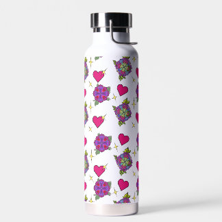 Blumenmuster-Wasserflasche  Trinkflasche