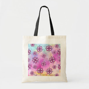 Blumenmuster Watercolorhintergrund Taschen-Tasche Tragetasche