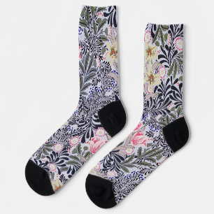 Blumenmuster, William Morris Socken
