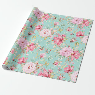 Blumenmuster-Wrap-Papier Geschenkpapier
