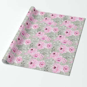 Blumenmuster-Wrapper Geschenkpapier