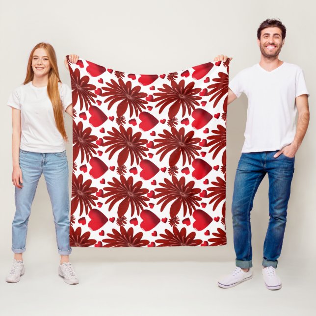 Blumenmuster-Wurfdecke Fleecedecke (Beispiel)