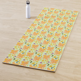 Blumenmuster Yogamatte
