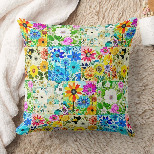 BlumenmusterKunstvoll wandern im Blume Kissen (Decke)