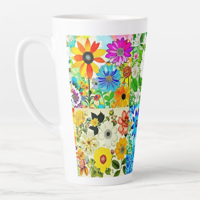 BlumenmusterKunstvoll wandern im Blume Milchtasse (Links)