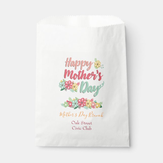 Blumenmütter-Brunch Geschenktütchen (Vorderseite)