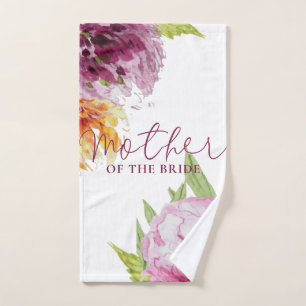 Blumenmutter der Braut Handtuch