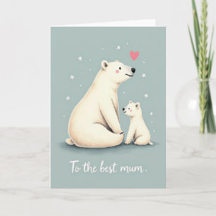 Blumenmütter lieben Cub-Karte Karte