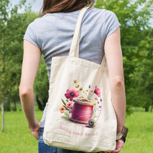 Blumennähgeliebte Totbeutel Tragetasche