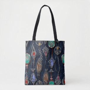 Blumennahtloses Muster, Hintergrund im Jugendstil Tasche