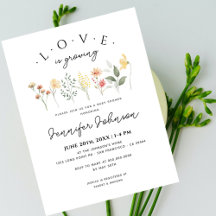 Blumennautrale Liebe wächst Boho Babydusche