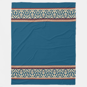 Blumennomadische Zentralasiatische Fleece-Blanket Fleecedecke