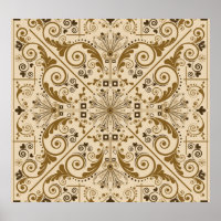 Blumennostalgie: Klassischer Vintager Hintergrund.