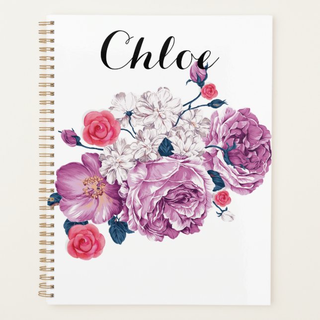 BLUMENNOTEBOOK PLANER (Vorderseite)