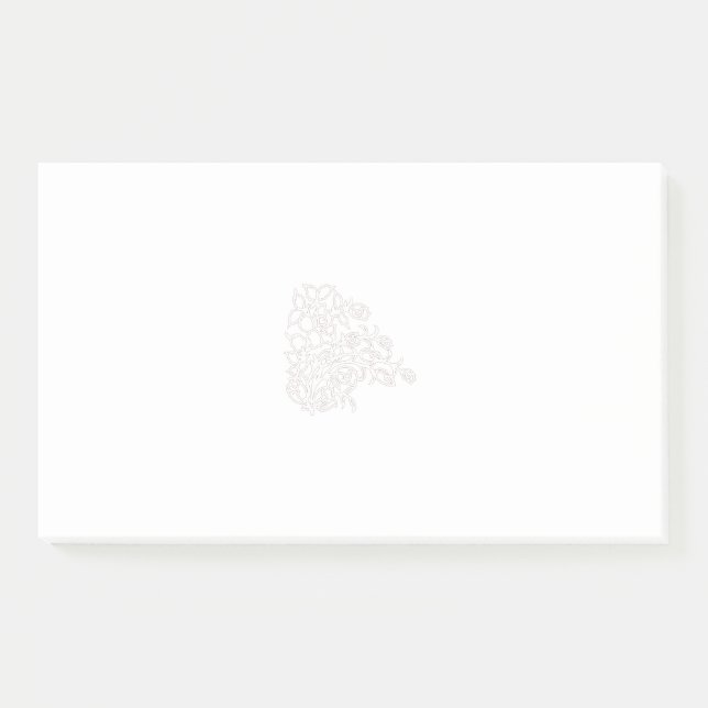 Blumennoten und farbige Post-It-Notes | Niedlicher Post-it Klebezettel (Vorderseite)