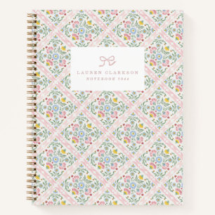 Blumennotizbuch im Landhausstil Notizbuch