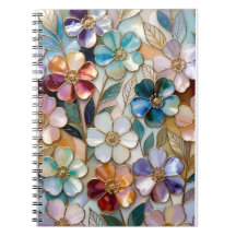 Blumennotizbuch Spiralnotizen Journal Ästhetik