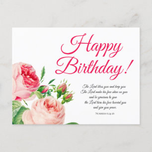 Blumennummern 6:24-26 Geburtstag Postkarte