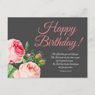 Blumennummern 6:24-26 Geburtstag Postkarte