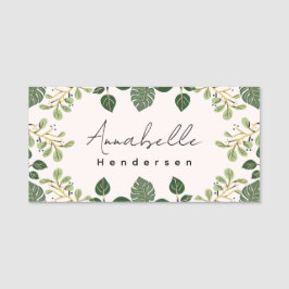 Blumenopulenz Das elegante Ambiente Namensschild