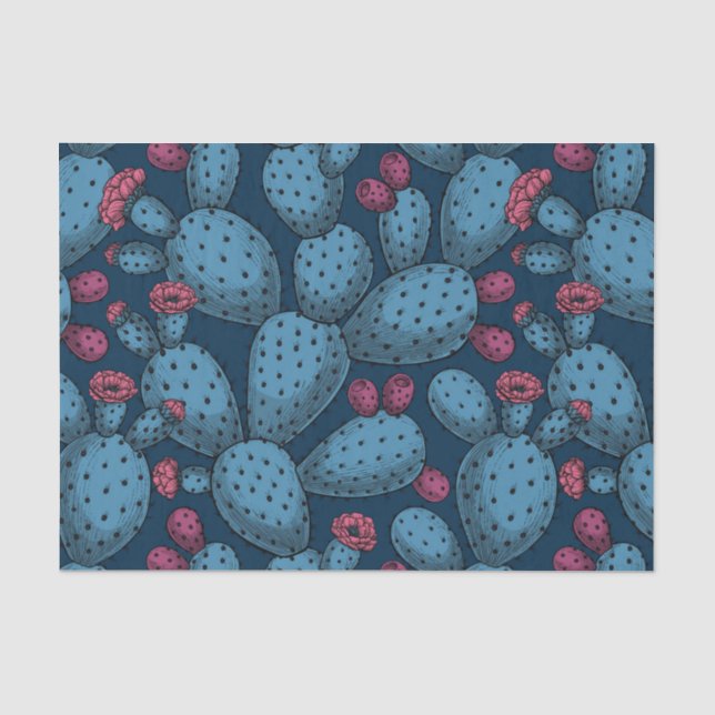 Blumenopuntia-Papiere Seidenpapier (Vorderseite)