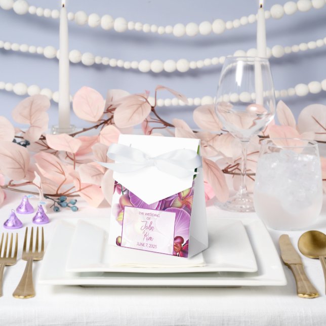 Blumenorchideen Geschenkschachtel (Hochzeit)