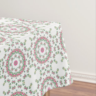 Blumenornament Tischdecke