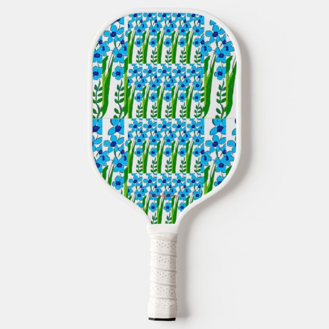Blumenpaddel, farbenfroh pickleball schläger (Rückseite)