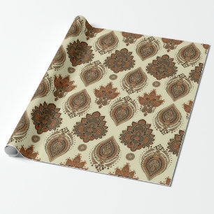 Blumenpaisley nahtlos Muster. Vintager Illustrat Geschenkpapier
