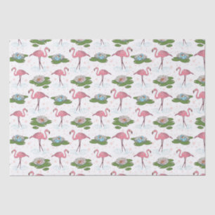 Blumenpapier aus rosa Flamingo Seidenpapier