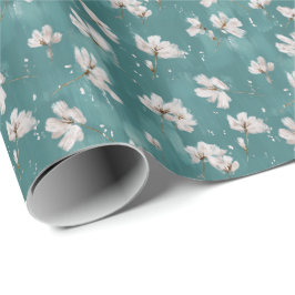 Blumenpapier Frühling Schnee Verpackung Geschenkpapier