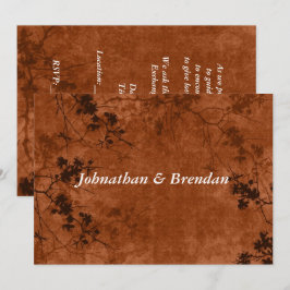 Blumenpapier für Herbst/Herbst Einladung