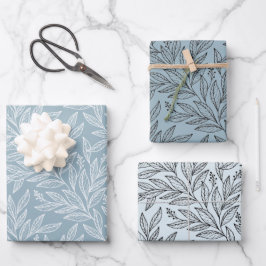 Blumenpapier für Minimalistische Geschenkgutschein Geschenkpapier Set