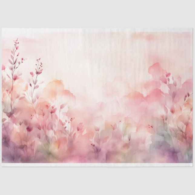 Blumenpapier für Wasserfarben Seidenpapier (Vorderseite)